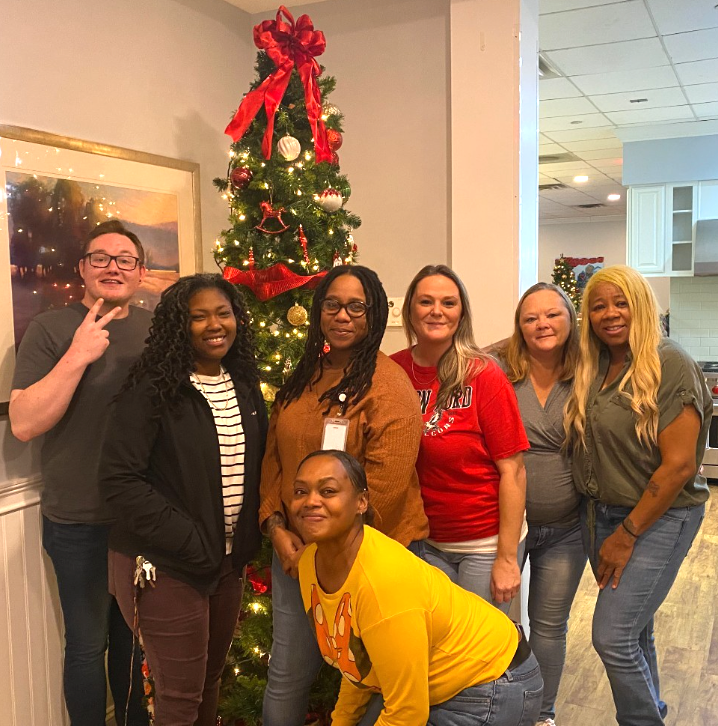 One Main Financial feeding the house a delicious holiday meal